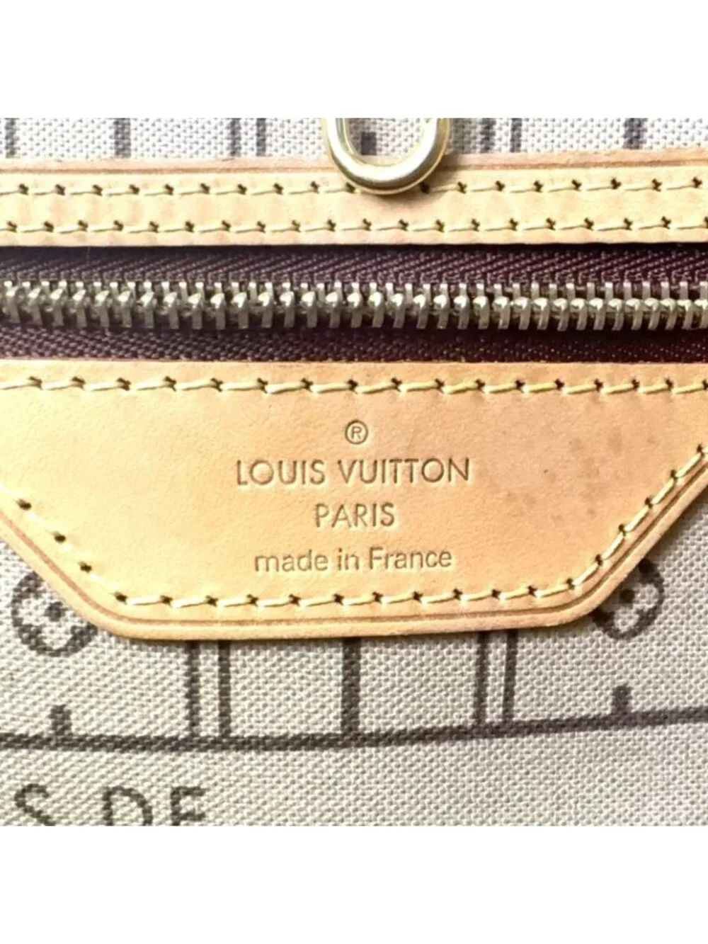 ★SOLD★ Louis Vuitton Neverfull PM Monogram Leather Brown Tote Gold - Picture 4 of 15